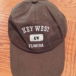 Key West Baseball Cap Olive Green Brown